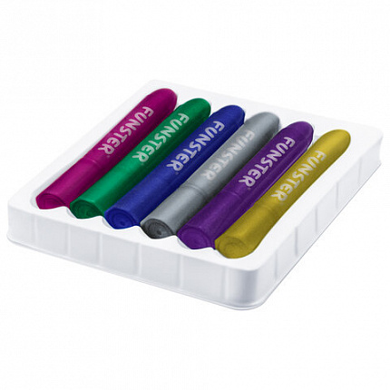 Аквагрим для лица и тела 6 цветов МЕТАЛЛИК, FUNSTER, легко смываются, 192574