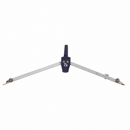 Циркуль BRAUBERG "Student Oxford", 140 мм, 1 сгибаемая ножка, подстраиваемая игла, чехол, 210316