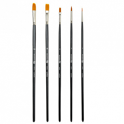 Кисти художественные набор 5 шт., синтетика, BRAUBERG ART CLASSIC, № 1-10, 200958