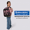 Ранец BRAUBERG LIGHT, 1 отделение, с брелоком, "Стильный бант", 36х26х13 см, 274386
