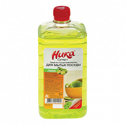 Средство для мытья посуды 1 л, НИКА "Супер Плюс", лайм, концентрат
