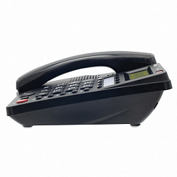 Телефон RITMIX RT-550 black, АОН, спикерфон, память 100 номеров, тональный / импульсный режим, черный, 80001483