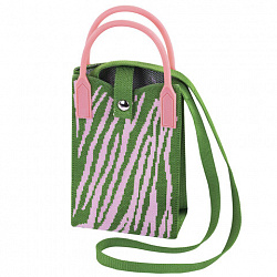 Сумочка-органайзер повседневная HEIKKI KNIT (ХЕЙКИ) кросс боди, вязаная, 17х12х5 см, "Fun zebra", 273792