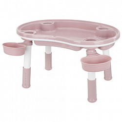 Стол детский трансформер 3 в 1 BRABIX KIDS CT-001, растущий, 2-8 лет, пластик, розовый, 533289