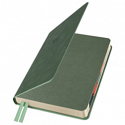 Ежедневник датированный 2026 B6 125х173 мм, GALANT "Vivid", под кожу, зеленый, 117409