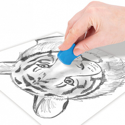 Ластик-клячка художественный цвета ассорти, в футляре, 40x36x10 мм, BRAUBERG ART "CLASSIC", 271155