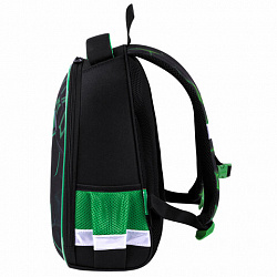 Ранец BRAUBERG KIDS START, 1 отделение, 2 кармана, "Зеленый мяч", 35х26х13 см, 272092
