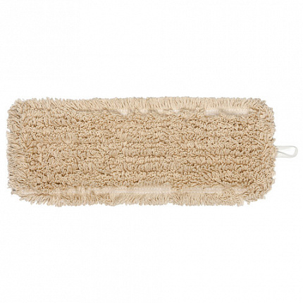 Насадка МОП плоская для швабры/держателя 40 см, уши/карманы (ТИП У/К), нашивной хлопок, LAIMA EXPERT, 605303