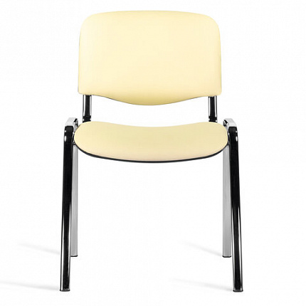 Стул STAFF "Iso Lite CF-008", хром, кожзам бежевый (Z-21), 532568