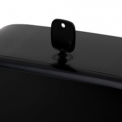 Диспенсер для полотенец LAIMA PROFESSIONAL PREMIUM BLACK (Система H3), V-сложения, черный, ABS-пластик, 609523