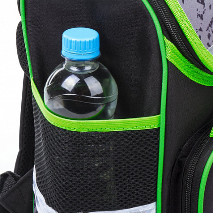 Ранец ЮНЛАНДИЯ WISE, 1 отделение, 3 кармана, устойчивое дно, "Offroad", 37х29х15 см, 228814