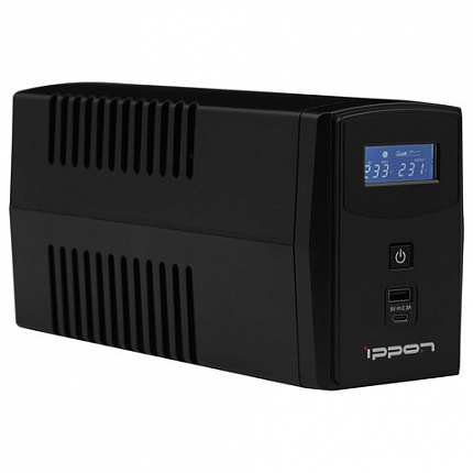 Источник бесперебойного питания IPPON Back Power Pro II Euro 850, 850ВА (480Вт), LCD, 2 евророзетки, 1005575