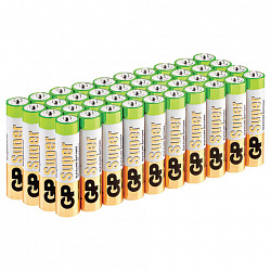 Батарейки GP Super, AAA (LR03, 24А), алкалиновые, мизинчиковые, КОМПЛЕКТ 40 шт., 24A-2CRVS40, GP 24A-2CRVS40