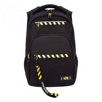 Рюкзак GRIZZLY школьный, анатомическая спинка, 2 отделения, для мальчиков, "STRIPES", 43х31х20 см, RU-531-4/1