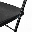 Стул складной BRABIX "Golf CF-002", черный каркас, пластик черный, 531563