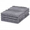 Салфетки из МИКРОФИБРЫ 30х30 см, GRAY, big pack, КОМПЛЕКТ 10 штук, 180 г/м2, LAIMA HOME, 700609