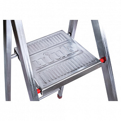 Стремянка стальная 10 ступеней, верхняя площадка 2,26 м, до 150 кг, облегченная, вес 13 кг, UFUK, ТУ 24/KRM610