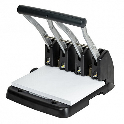 Дырокол на 4 отверстия металлический МОЩНЫЙ BRAUBERG "Heavy Duty Extra", до 150 листов, 270555