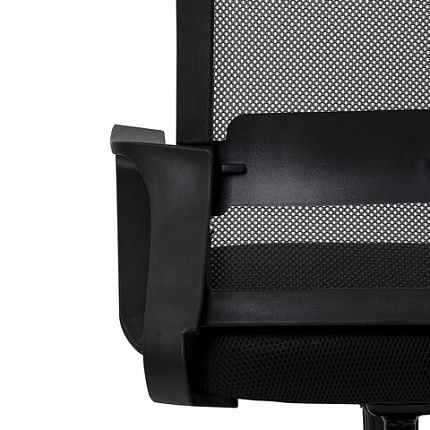 Кресло CROMEX (КРОМЕКС) "Basic CH-698", с подлокотниками, механизм качания, сетка/ткань TW, черное, 533069