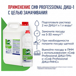 Средство для мытья посуды 5 л, СИФ "Professional", концентрированное