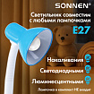 Настольная лампа / светильник SONNEN OU-603, на подставке, цоколь Е27, "Сова", синий, 236674