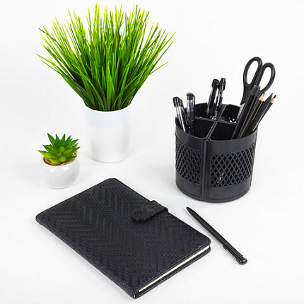 Подставка-органайзер STAFF Octet, 4-8 отделений (трансформер), вращающаяся, черная, 238321