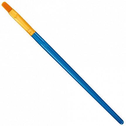 Кисти набор 10 шт., синтетика, синие, № 2/0-8 (Круглые; Овальные; Плоские; Лайнеры), WBZ, 201085