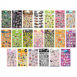 Наклейки объемные АССОРТИ, 11х20 см, PRIORITY