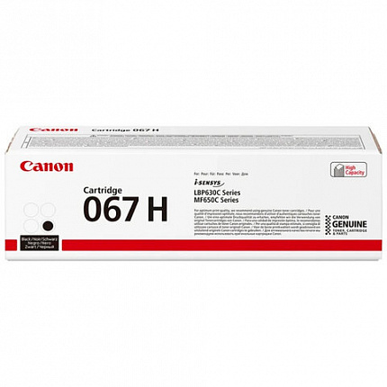 Картридж лазерный CANON (067HBK) i-SENSYS LBP631Cw/MF655Cdw и другие, черный, ресурс 3130 стр., ОРИГИНАЛЬНЫЙ, 5106C002