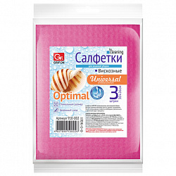 Салфетки из вискозы MINI, 30х26 см, 70 г/м2, КОМПЛЕКТ 3 шт., GRIFON, 910-002