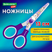 Ножницы 130 мм сиреневые, с цветной печатью "Единороги", закругленные, BRAUBERG KIDS, 238350