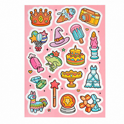 Набор ЮНОГО ХУДОЖНИКА "ПРИНЦЕССА" для рисования и творчества в кейсе ЮНЛАНДИЯ, 75 предметов, 665673