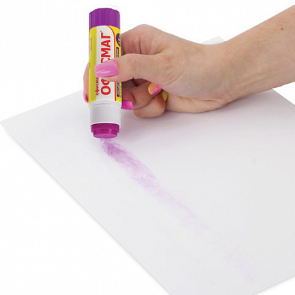 Клей-карандаш ОФИСМАГ 15 г, обесцвечивающийся после высыхания, 225963