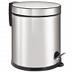Ведро мусорное с педалью 5 литров "Classic Plus", ЗЕРКАЛЬНОЕ, нержавеющая сталь, со съемным внутренним ведром, LAIMA, ТУРЦИЯ, 608112