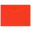 Папка-конверт с кнопкой BRAUBERG "SUPER", А4, матовая непрозрачная, красная, ПРОЧНАЯ 0,2 мм, 272878