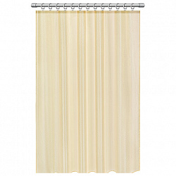 Шторка для ванной ПОЛИЭСТЕР, 180х200 см, кольца в комплекте, ЗОЛОТОЙ БРИЛЛИАНТ, PRIMILA (ПРИМИЛА), 700095