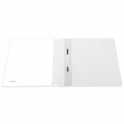 Скоросшиватель пластиковый BRAUBERG, А4, 130/180 мкм, белый, 228676