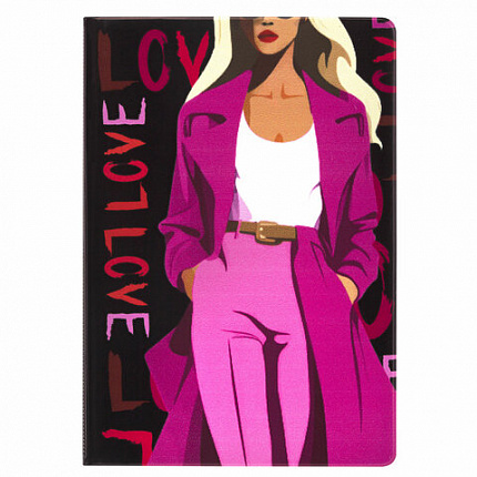 Обложка для паспорта "Cool Mix 2", 10 дизайнов ассорти, цветной принт, ПВХ, STAFF, 238859