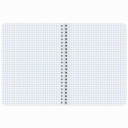 Тетрадь А5 120 л. BRAUBERG, гребень, клетка, глянцевая ламинация, "Color" (микс в спайке), 404447