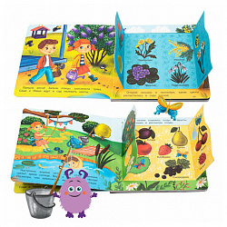 Книжка с двойными окошками "Веселые окошки", 160х160 мм, твердая обложка, АССОРТИ, Бимбимон