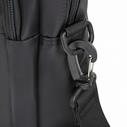 Сумка-портфель BRAUBERG "Protect" с отделением для ноутбука 15,6", 2 отделения, черная, 30х40х7 см, 270831