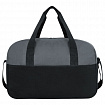 Сумка спортивная HEIKKI BASE (ХЕЙКИ), карман на молнии, черная/темно-серая, 30x44x17 см, 272623