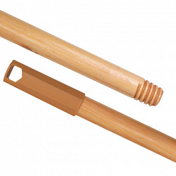 Черенок рукоятка 120 см, еврорезьба, дерево + лак (ЭВКАЛИПТ), d=2,2 см, BOOMHOUSE (БумХаус), 700890