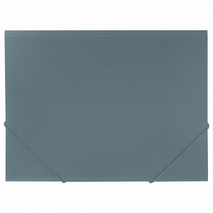 Папка на резинках А4 BRAUBERG PIXEL, серая, до 300 листов, 0,5 мм, 273041