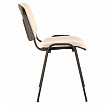 Стул для персонала и посетителей BRABIX "Iso CF-005", черный каркас, кожзам бежевый, 531978
