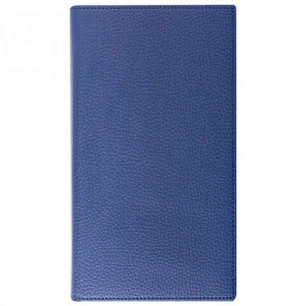 Визитница на кольцах BRAUBERG "Favorite", на 240 визиток, под фактурную кожу, темно-синяя, 231664