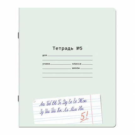 Тетрадь ПРОПИСЬ № 5 12 л. узкая линия, со справочным материалом, обложка картон, ЮНЛАНДИЯ, 404850