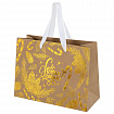 Пакет подарочный (1 шт.) новогодний, 27х11х20 см, "Shiny Kraft", фольга, ассорти, ЗОЛОТАЯ СКАЗКА, 592437