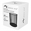 Органайзер-стаканчик для косметики и мелочей MONTE VITA (МОНТЕ ВИТА), металлический, 100х80 мм, черный, 272485