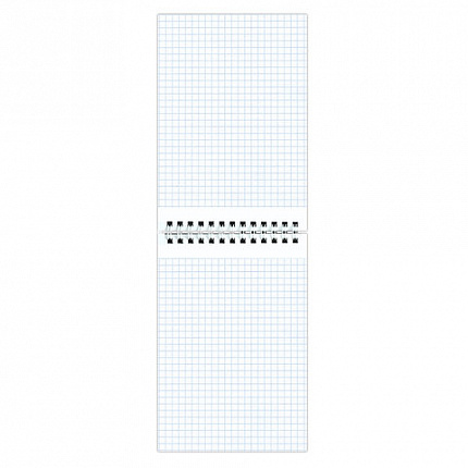 Блокнот МАЛЫЙ ФОРМАТ А6 108х146 мм, 48 л., гребень, картон, клетка, ОФИСМАГ, синий, 129870